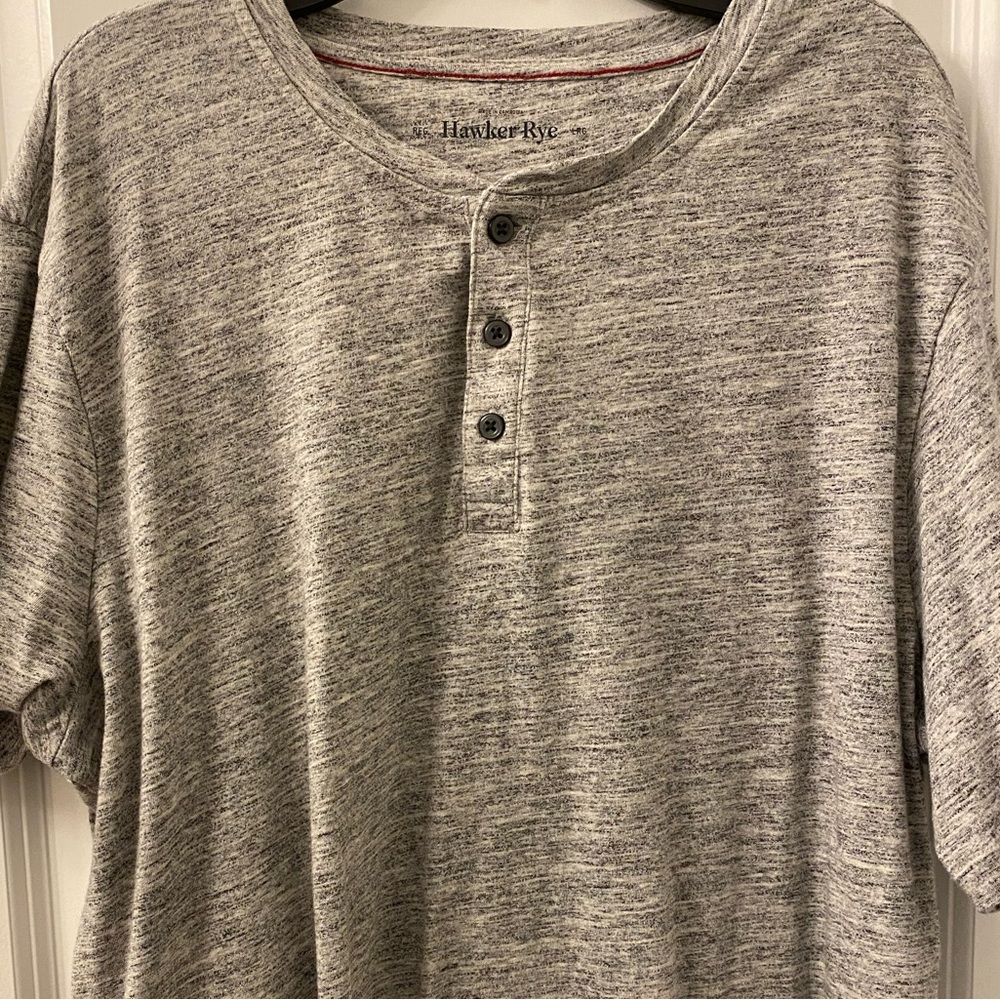 Grey Henley hawker rye